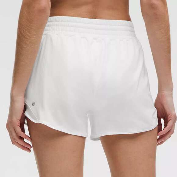 Lululemon Womne White Hotty Hot HR Short 4" Lined Size2 2 - Picture 2 of 7